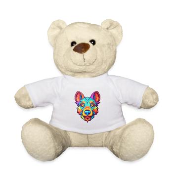 Race de chien paria indien Cartoon Kawaii Illustratio - Nounours - blanc - Devant