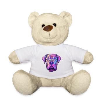 Perro de Presa Canario Hunderasse Cartoon Kawaii il - Teddy - Weiß - Vorne