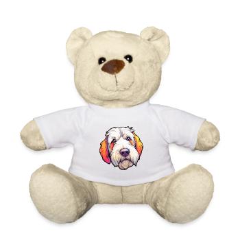 Sealyham Terrier Dog Breed Cartoon Kawaii Illustra - Teddy Bear - white - Front