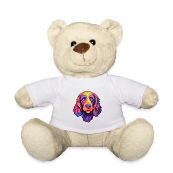Picardy Spaniel Dog Breed Cartoon Kawaii Illustrat - Teddy Bear - white - Front