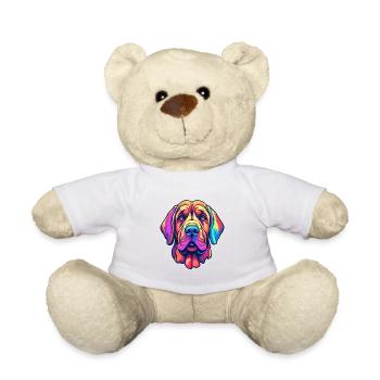 Spanish Mastiff Dog Breed Cartoon Kawaii Illustrat - Teddy Bear - white - Front