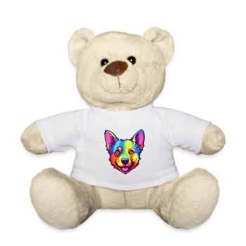 Race de bouvier australien Cartoon Kawaii Illustr - Nounours - blanc - Devant