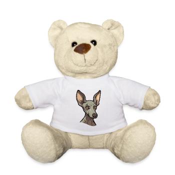 Race de chien nu péruvien dessin animé Kawaii Illustr - Nounours - blanc - Devant