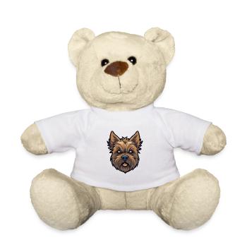 Cairn Terrier Chien Race Cartoon Kawaii Illustratio - Nounours - blanc - Devant
