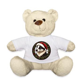 Blaireau Noël - Nounours - blanc - Devant