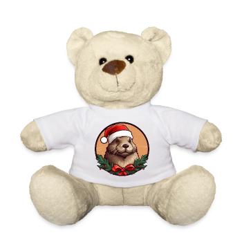 Biber Weihnachten - Teddy - Weiß - Vorne