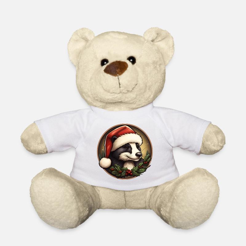Dachs Weihnachten - Teddy - Weiß