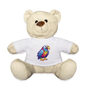 Adler Buntes Aquarell Cartoon Kawaii Tier - Teddy - Weiß - Vorne