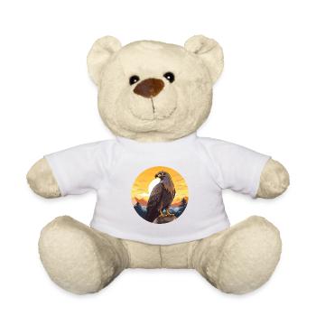 Buse colorée aquarelle dessin animé Kawaii Animal - Nounours - blanc - Devant