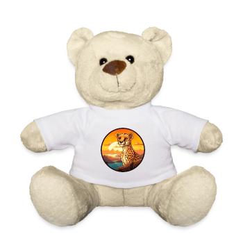 Gepard buntes Aquarell Cartoon Kawaii Tier - Teddy - Weiß - Vorne