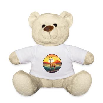 Impala Buntes Aquarell Cartoon Kawaii Tier - Teddy - Weiß - Vorne