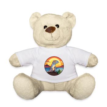 Eidechse Buntes Aquarell Cartoon Kawaii Tier - Teddy - Weiß - Vorne