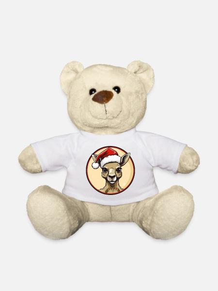 Kangoeroe Kerstmis - Teddy - wit