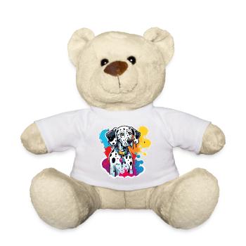 Dalmatian / Dog / Animal / Pet / Barking - Teddy Bear - white - Front