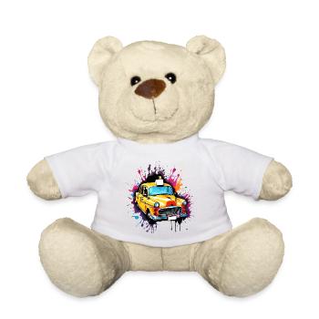 Taxi / Chauffeur de taxi / Amérique / Bande dessinée / Old School - Nounours - blanc - Devant