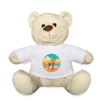 Camel Watercolor Cartoon Kawaii Clipart Animal - Teddy Bear - white - Front