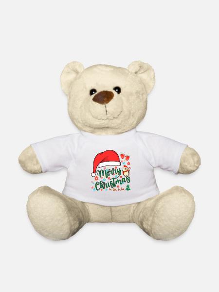 Merry Christmas 2023 - Nounours - blanc