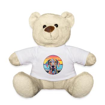 Braque Français Race De Chien Coloré Cartoon Waterco - Nounours - blanc - Devant
