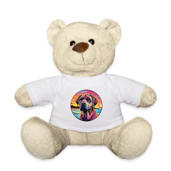 Mallorca Mastiff Race De Chien Coloré Cartoon Waterc - Nounours - blanc - Devant