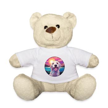 Maremma Sheepdog Dog Breed Colorful Cartoon Waterc - Teddy Bear - white - Front