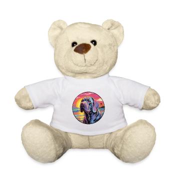 Neapolitan Mastiff Dog Breed Colorful Cartoon Wate - Teddy Bear - white - Front