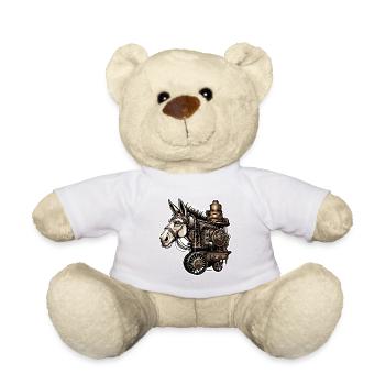 Âne / Animal / Animal gris / Crinière / iah / Lasstier - Nounours - blanc - Devant