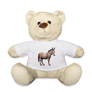 Âne / Animal / Animal gris / Crinière / iah / Lasstier - Nounours - blanc - Devant