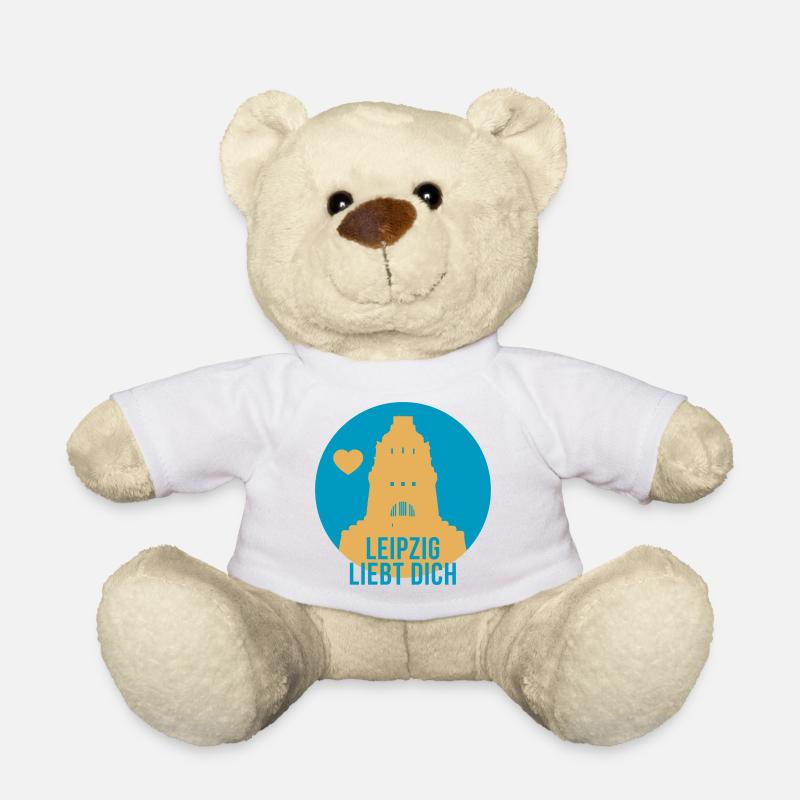 Leipzig liebt dich - Teddy - Weiß