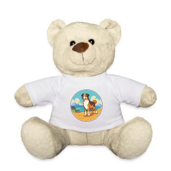 Berger basque chien race Cartoon Kawaii Clipart - Nounours - blanc - Devant