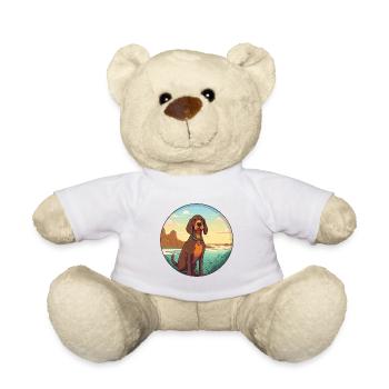 Chien de montagne bavarois race chien Cartoon Kawaii - Nounours - blanc - Devant