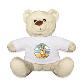 Bossie Hund Rasse Cartoon Kawaii Clipart Aquarell - Teddy - Weiß - Vorne