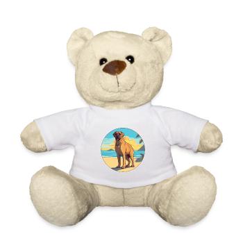 Boerboel Dog Breed Cartoon Kawaii Clipart Dog Pet - Teddy Bear - white - Front