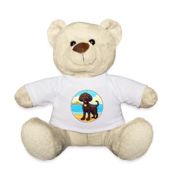 Bouclés à poil Retriever chien race Cartoon Kawaii - Nounours - blanc - Devant