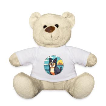 Chien de berger croate race Cartoon Kawaii Clipart - Nounours - blanc - Devant