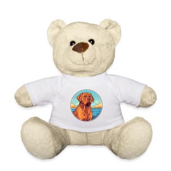 Bordeauxdogge, Hunderasse, Cartoon, Kawaii, Clipart - Teddy - Weiß - Vorne