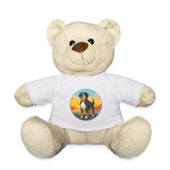 Entlebucher Mountain Dog Breed Cartoon Kawaii Dog - Nounours - blanc - Devant