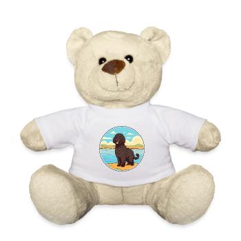 Frison chien d’eau race Cartoon Kawaii Clipart chien - Nounours - blanc - Devant