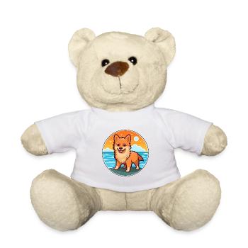 Deutscher Spitz Hund Rasse Cartoon Kawaii Clipart Hund - Teddy - Weiß - Vorne