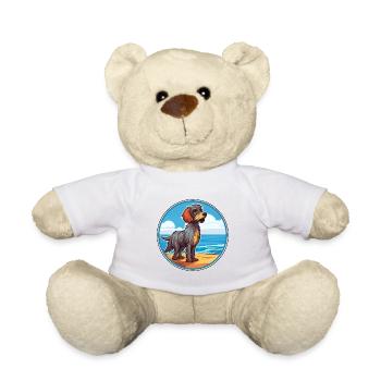 Griffon Bleu De Gascogne Dog Breed Cartoon Kawaii - Teddy Bear - white - Front