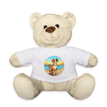 Hygenhund chien race dessin animé Kawaii Clipart chien animal de compagnie - Nounours - blanc - Devant