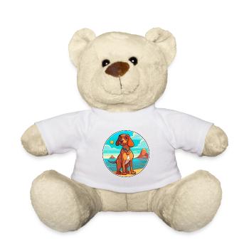 Magyar Agar chien race dessin animé Kawaii Clipart chien - Nounours - blanc - Devant