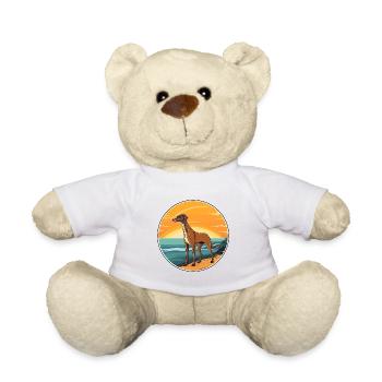 Rampur lévrier chien race Cartoon Kawaii Clipart - Nounours - blanc - Devant
