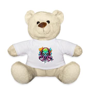Cthulhu / Demon / Fantasy / Horror / Tentacle - Teddy Bear - white - Front