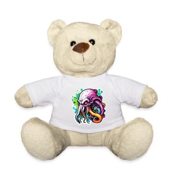 Cthulhu / Demon / Fantasy / Horror / Tentacle - Teddy Bear - white - Front