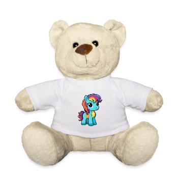 Ponny Mignon Dessin Animé Kawaii Aquarelle Animal De Compagnie - Nounours - blanc - Devant