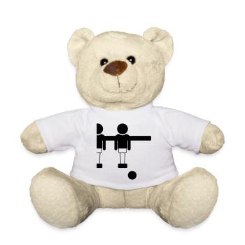 Retro Tischfussball Kicker Design - Goal Getter - Teddy - Weiß - Vorne