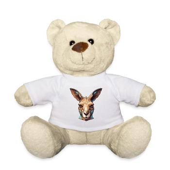 Känguru / Tier / Australien / Beuteltier / Outback - Teddy - Weiß - Vorne