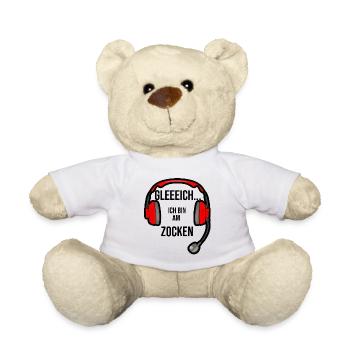 Gleich ich bin am zocken - Teddy - Weiß - Vorne