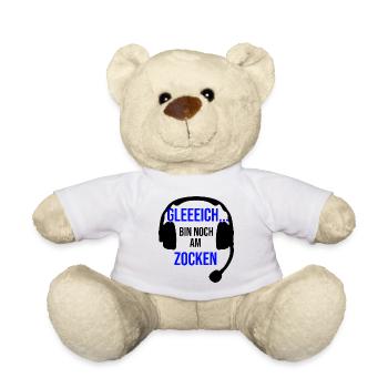 Gleich bin noch am Zocken - Teddy - Weiß - Vorne