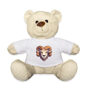 Bighorn Schaf Niedlich Glücklich Kawaii Cartoon Clipart An - Teddy - Weiß - Vorne